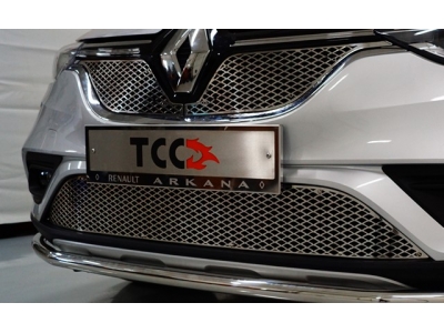 Рамка номерного знака комплект ТСС для Renault Arkana 2019-2021