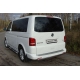 Защита заднего бампера овальная 75х42 мм ТСС для Volkswagen Multivan/Caravelle 2009-2015